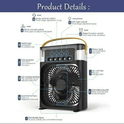 Portable Mini Air Conditioner Fab | 3 in 1 |